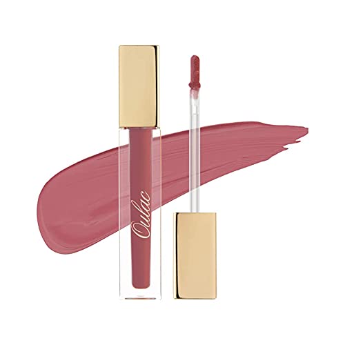 Oulac Rossetto Liquido Matte, Rosa Malva Rossetti Colore Intenso, Tinta Labbra Finish Matte, Lunga Tenuta, Ricco di vita