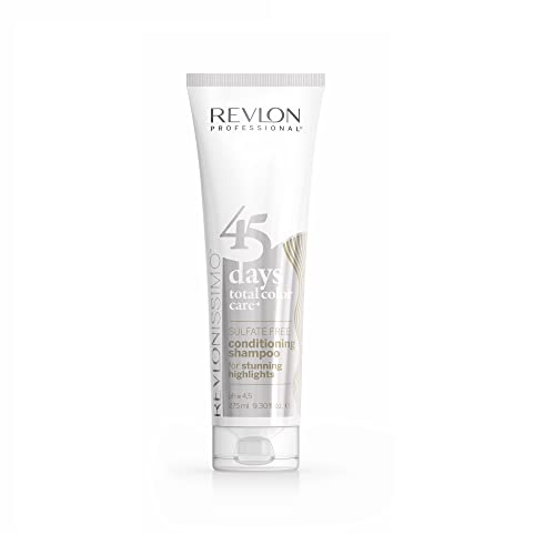 Revlon Professional 45 Days Conditioning Shampoo Stunning Highlights, Shampoo Protettivo Del Colore-275 Ml