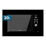 Cecotec GrandHeat 2000 - Microondas encastrable con grill, 20L, 700W