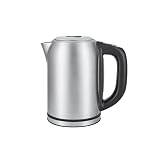 Amazon Basics Hervidor de acero inoxidable con pantalla digital, controlador Strix, funcion de conservacion de calor, control de temperatura, 1.7 litros