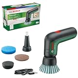 Bosch Cepillo de Limpieza eléctrico UniversalBrush (Incluye batería de 3,6 V integrada, 1 Cable Micro USB y 4 Accesorios de Limpieza, en Caja de cartón)