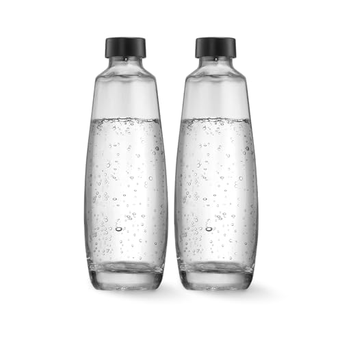 Szklane butelki SodaStream 2x1L, Kompatybilne z saturatorem DUO| ewentualnie z Amazon.de