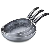 Magefesa Praktik - Set sartenes inducción 7 piezas, acero inoxidable 18/10, fondo difusor