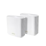 ASUS ZenWiFi ET8 (2 pack) - Sistema Mesh WiFi 6E Triple Banda 6600 Mbps
