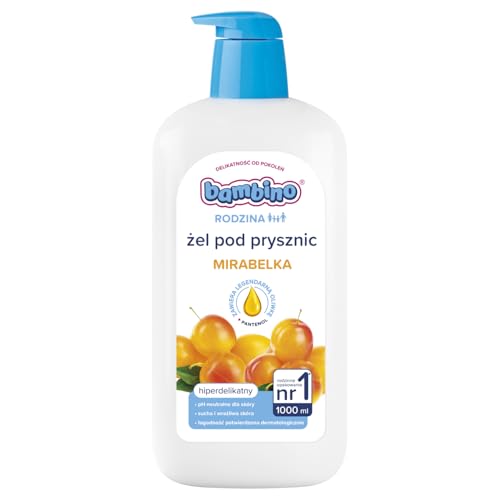 Hiperdelikatny Żel pod prysznic o zapachu mirabelki Bambino 1000 ml