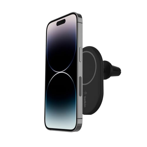 Belkin BoostCharge Supporto da auto Magnetico per Telefono, Caricatore Wireless Compatibile con MagSafe