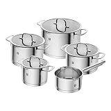 Cecotec Gran Chef Diamond - Set sartenes inducción 9 piezas, antiadherente reforzado, 5 capas