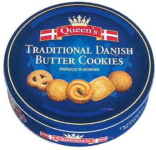 Queens Danish Butter Duńskie Ciasteczka zapakowane w metalową puszkę 500g, €4,00. Zestaw 5 opakowań za €21.45