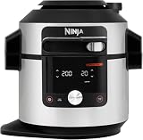 Ninja Foodi MAX SmartLid - Olla eléctrica 7.5L, 14 funciones, presión, air fryer, cocción lenta, yogur, parrilla