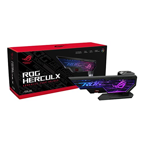 Wspornik GPU ARGB Asus ROG Herculx XH01 Graphics Card Holder Black (3-pin Addressable RGB)
