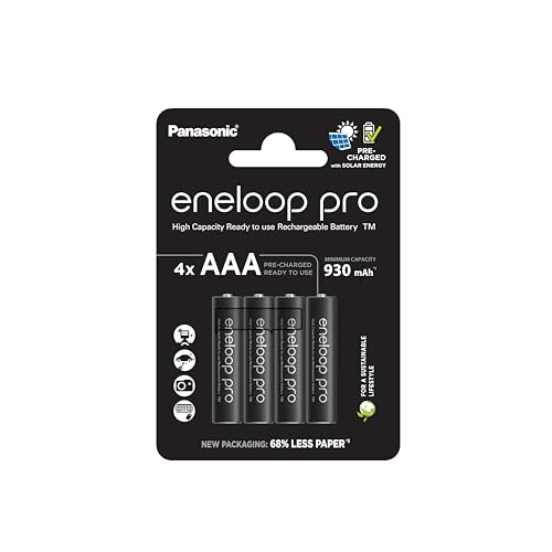 Panasonic eneloop pro | Ready-to-Use Ni-MH akumulatory AAA/Micro 4 sztuki