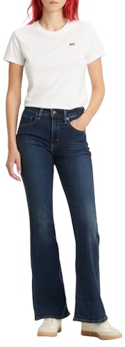 Levis 726 High Rise Flare Jeans Blue Swell