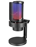 FIFINE USB Gaming Micrófono RGB