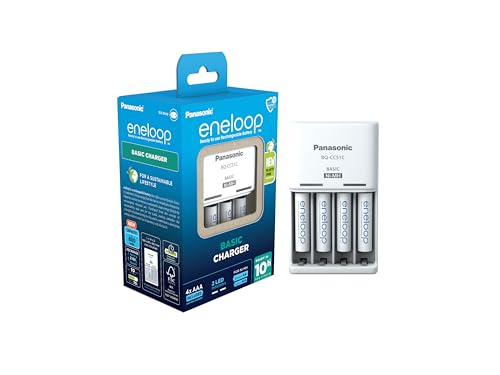 Ładowarka Panasonic Eneloop BQ-CC51Cic + 4 akumulatorki AAA 800 mAh