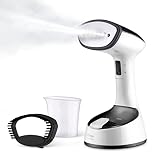 Ufesa Black Mist Plancha Vertical de Vapor Plegable, Viaje, 1470W, Elimina Arrugas, Olores y Desinfecta, Con Cepillo para Tejidos Gruesos, Listo en 25s, Depósito 150 ml