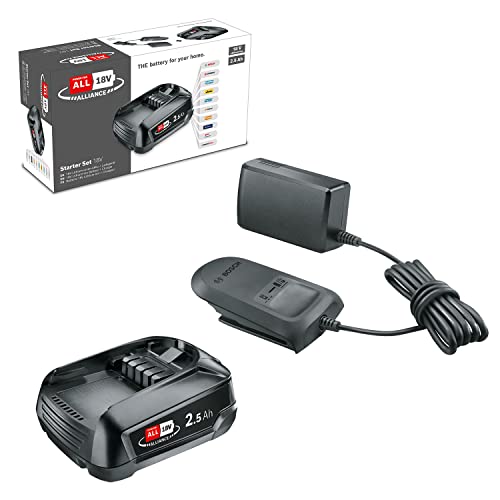 Bosch Akumulator 18 V i ładowarka 2,5 Ah (zestaw startowy 18 V, zasilanie dla wszystkich)