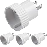 Meister Reiseadapter Typ A 4er Pack – für USA, Kanada, Thailand, Dominikanische Republik, IP20