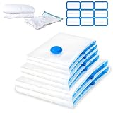 6 piezas bolsas al vacío (2XL 100x80cm + 2L 90x50cm + 2L 80x60cm) para guardar ropa