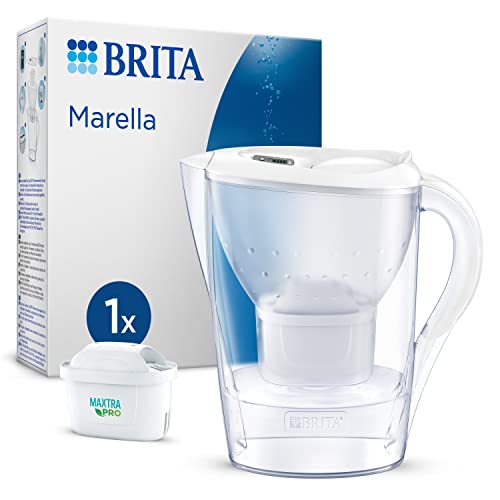 BRITA caraffa filtrante MAXTRA Marella, 1x filtro acqua Pure Performance