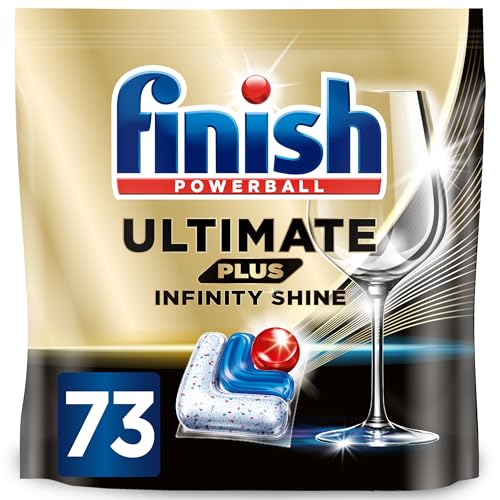Finish Ultimate PLUS Infinity Shine Pastiglie Lavastoviglie, 73 Capsule Lavastoviglie