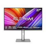ASUS ProArt PA279CRV - Monitor USB-C Profesional 4K IPS de 27" | 4K (3840 x 2160), 99% DCI-P3/Adobe RGB, color ΔE < 2, Calman, USB-C PD 96W, peana ergonómica, sostenibilidad ecológica