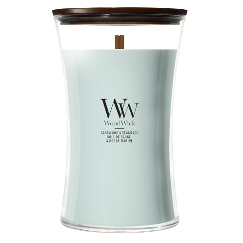 WoodWick Candela Sagewood  Seagrass Grande