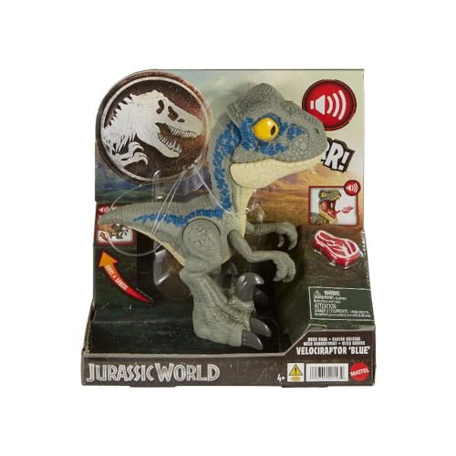 Jurassic World Mega Roar Velociraptor Blue