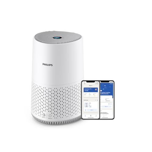 Philips Oczyszczacz Powietrza serii 600, do 44 m², Czujnik, Biały, sterowanie z aplikacji (AC0651/10)