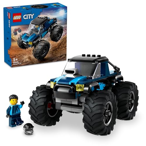 Klocki LEGO City Niebieski monster truck, Pojazd Wyścigowy 60402