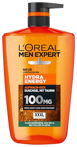L'Oréal Men Expert 1 l żel pod prysznic i szampon dla mężczyzn, 3 w 1 Hydra Energy |4,91€| (Pure Carbon/ Derma Control )...