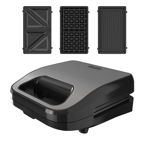 Black+Decker BXSA754E Sandwichera 3 en 1 Easy Eject