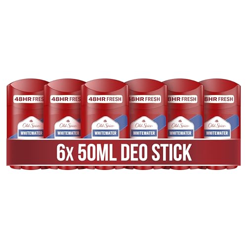 Old Spice Whitewater dezodorant w sztyfcie dla mężczyzn 6 x 50 ml (Prime)