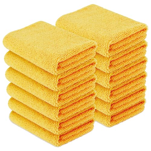 Amazon Basics Ściereczki z mikrofibry do samochodu 12 sztuk, 40 x 40 cm