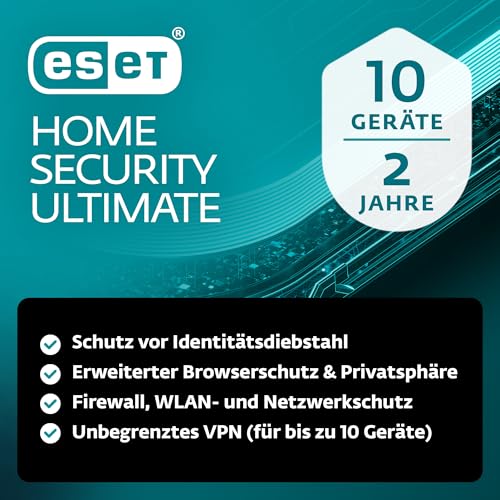 Ochrona 10 urządzeń na 2 lata! ESET HOME Security Ultimate 2026 (VPN, Ransomware Remediation, LiveGuard) za ~670 zł €152...