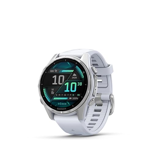Garmin Fenix 8 43mm, Biały/Srebrny, 010-02903-00