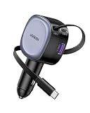 UGREEN 75W Cargador de Coche USB-C Retráctil