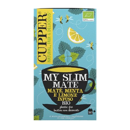 CUPPER Infuso My Slim Mate Bio con Matè Menta Limone 20 Bustine