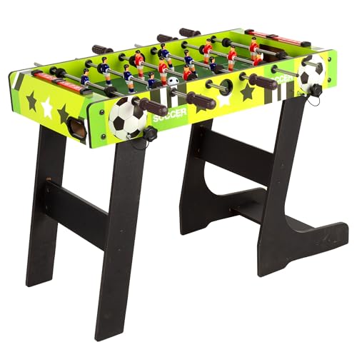 Mesa de matraquilhos infantil dobrável 1x42x63 cm para 2 jogadores, marcadores manuais