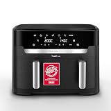 Moulinex XXL Dual Easy Fry 11L: Freidora de Aire de Doble Cesta +8 Personas, Dos
