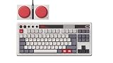8Bitdo Retro Mechanical Keyboard - Bluetooth/2.4G/USB-C, 87 teclas, hot-swappable, Spanish ISO