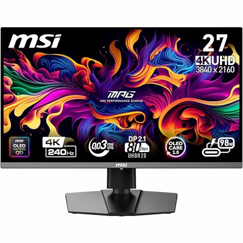 MSI MPG 272URX QD-OLED 4K 26.5 pulgadas Monitor Gaming