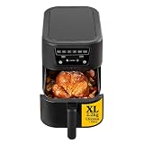 Cuisinart Air Fryer Compact Max, Sin PFAS, Cocción Sin Químicos, Freír, Asar, Hornear, Deshidratar, 7.6L - Hasta 8 Raciones, Negro
