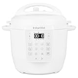 Instant Pot Olla Multifunción, 5,7l, 7 en 1, Cocción Inteligente Multicocción: Olla a Presión, Cocción lenta, Arrocera, Sartén, Yogurtera, Vaporera y Calentador de Alimentos, Sal Marina Blanco