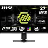 MSI mag 272URDF E16 Monitor Gaming, 27-Inch, 4K UHD, 3840x2160, Rapid IPS, 0.5ms, DisplayHDR 400, Eye Care, AI Vision, Dual-Mode, HDMI 2.1, DP 1.4a, Tilt/Height Adjustable, Negro