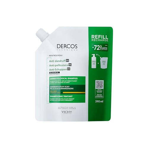 Vichy Dercos Anti-Dandruff 390ml – szampon przeciwłupieżowy do włosów suchych