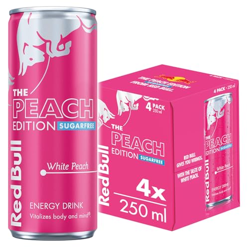 Red Bull Summer Edition Sugarfree White Peach 4 pack
