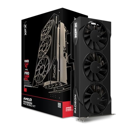 Karta graficzna XFX AMD Radeon RX 9060 XT OC z potrójnym wentylatorem 16 GB