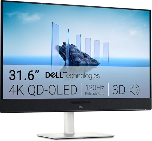 Dell 32 Plus PC Display - S3225QC 4K UHD (3840 x 2160) 120 Hz QD OLED 0,03ms AMD FreeSync Premium Pro