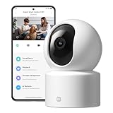 XIAOMI C201 Camara Vigilancia WiFi Interior, 1080P HD Camara Vigilancia | 360° Detección de Personas y Mascotas, Seguimiento Dinámico, Audio Bidireccional, Control Remoto, Alexa y Google