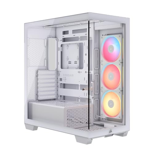 CORSAIR 3500X LX-R RGB iCUE LINK Case PC Mid-Tower Panoramico – 3 Ventole LX120